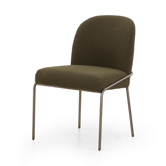 Astrid Dining Chair-Fiqa Boucle Olive