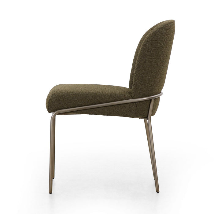 Astrid Dining Chair-Fiqa Boucle Olive