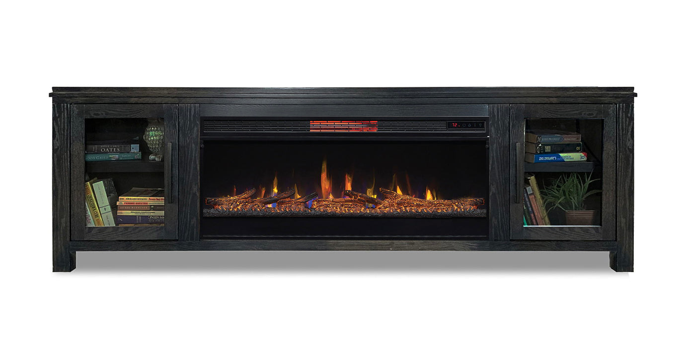 Tybee - 85-Inch Electric Fireplace TV Console - Clove