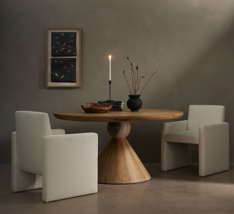 Bibianna Dining Table- Smoked Honey