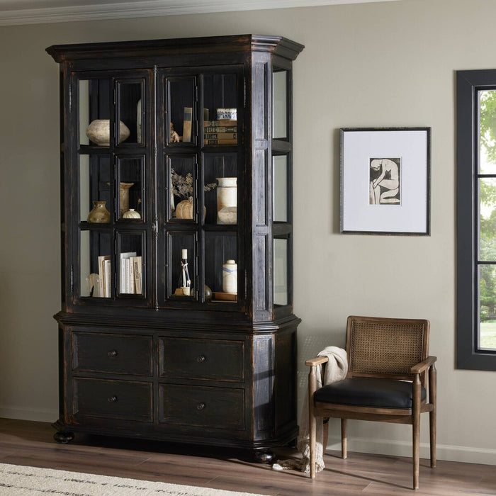 The "You Will Need A Lot of Hinges" Cabinet- Burnt Black