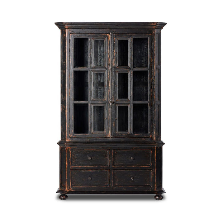 The "You Will Need A Lot of Hinges" Cabinet- Burnt Black