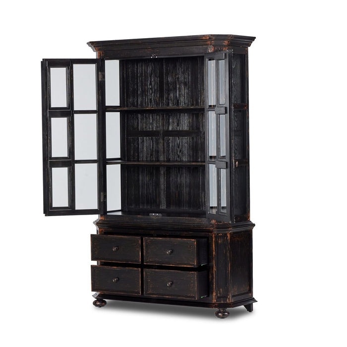 The "You Will Need A Lot of Hinges" Cabinet- Burnt Black