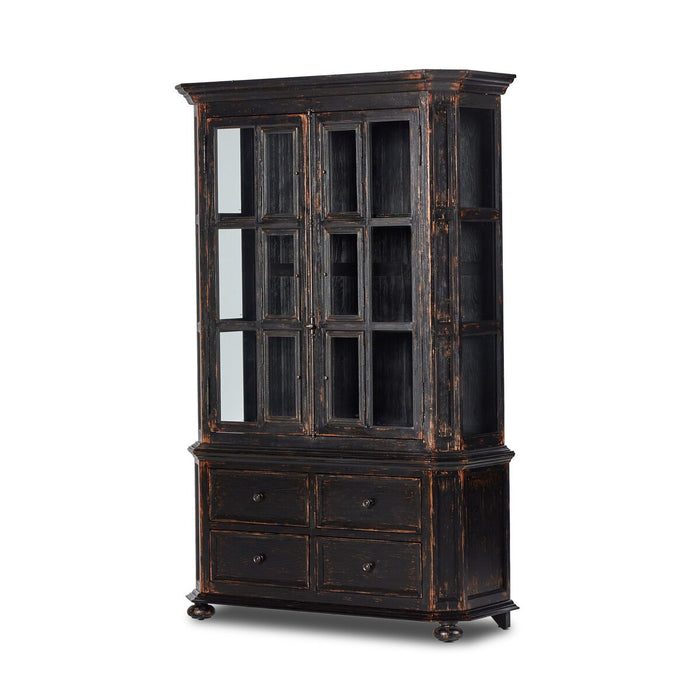 The "You Will Need A Lot of Hinges" Cabinet- Burnt Black