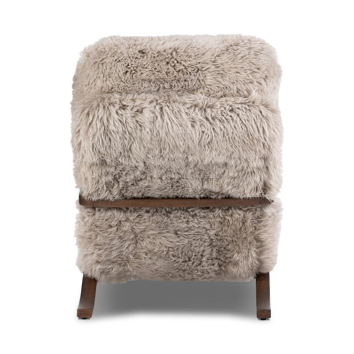 Tobin Chair- Taupe Mongolian Fur