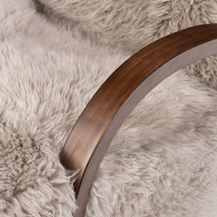 Tobin Chair- Taupe Mongolian Fur