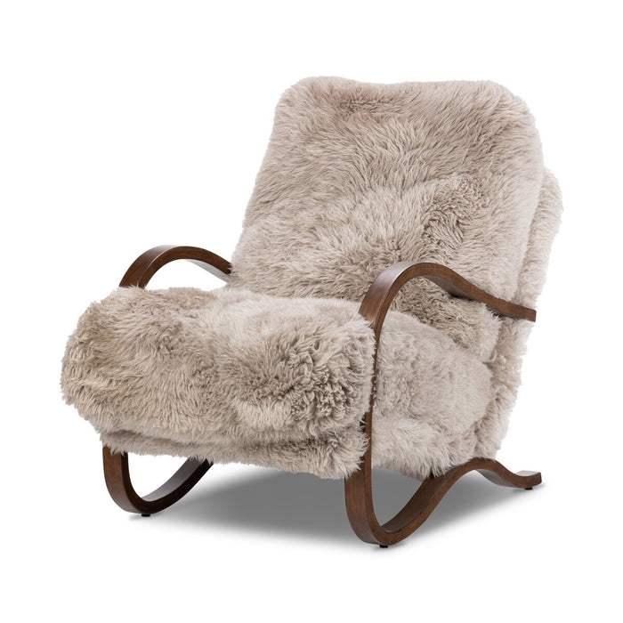 Tobin Chair- Taupe Mongolian Fur