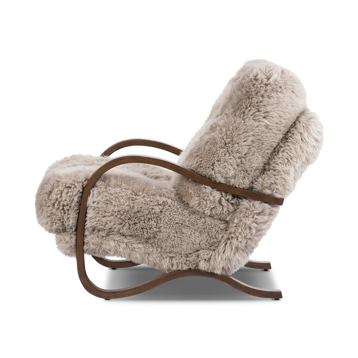 Tobin Chair- Taupe Mongolian Fur