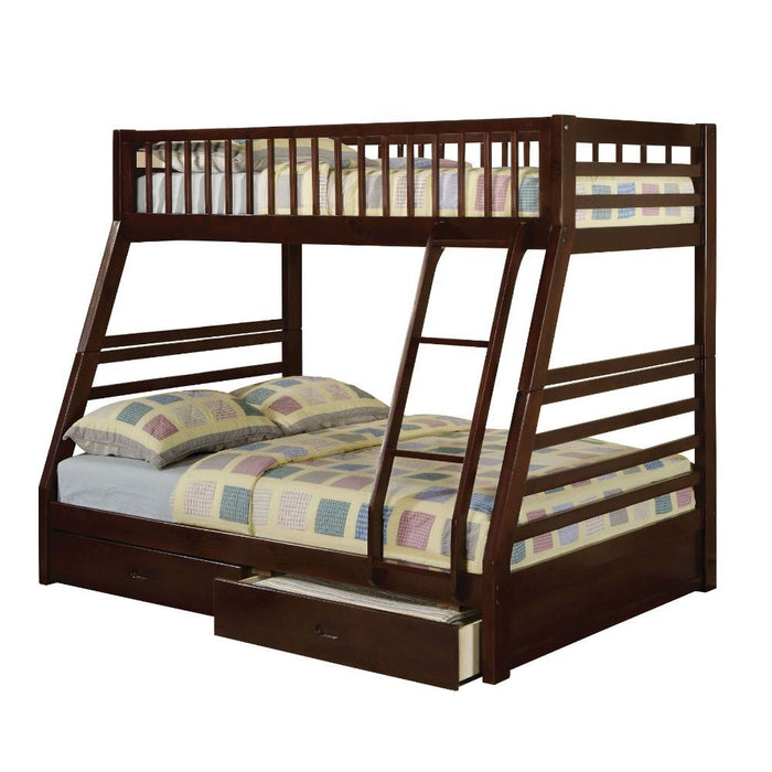 Jason - Twin/Full Bunk Bed - Dark Brown