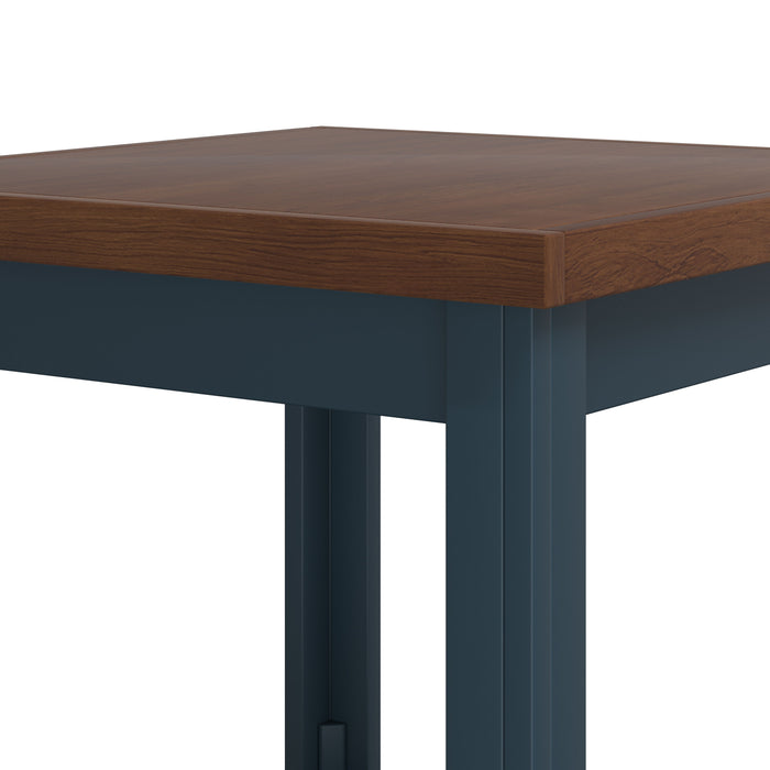 Nantucket - Side Table - Blue Denim / Whiskey