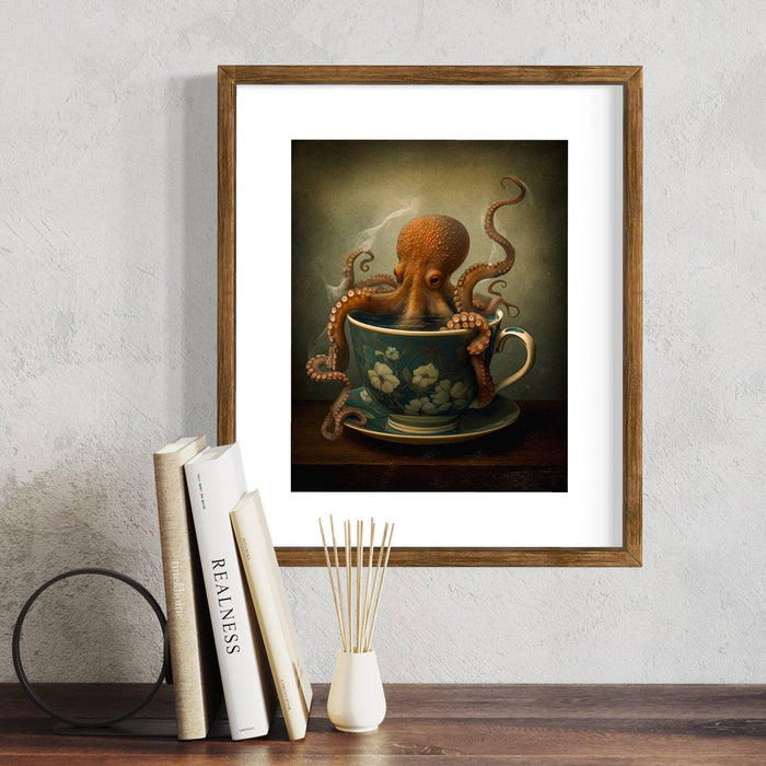 Octopus In A Tea Cup Wall Decor EB128