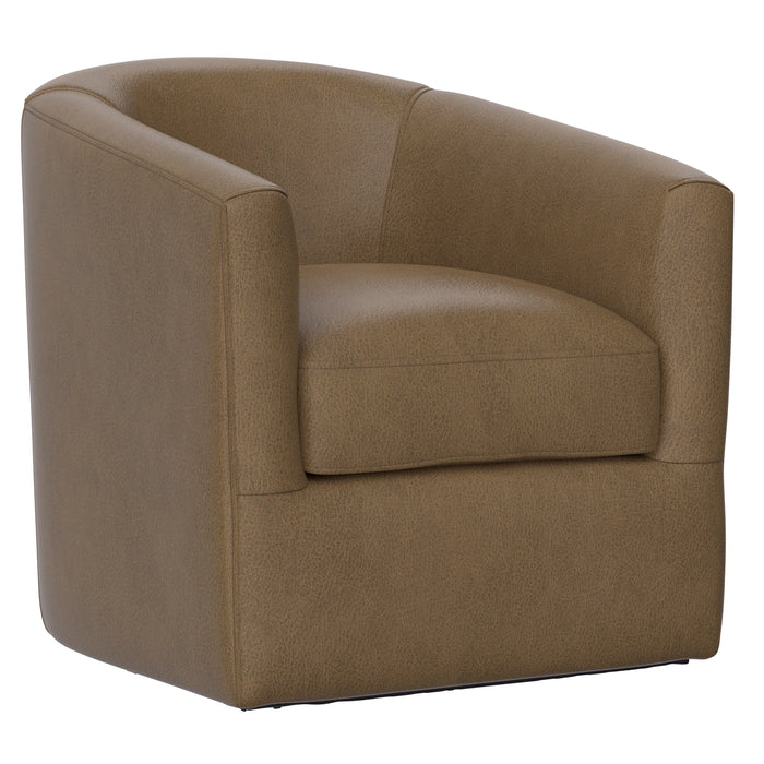 Oliver - Swivel Accent Chair - Mocha