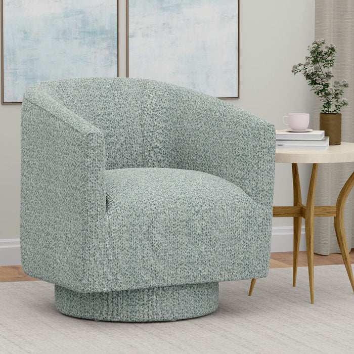 Brylee - Swivel Accent Chair - Baikal Blues