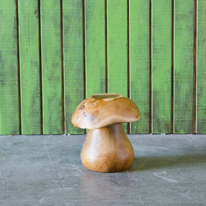 Teak Root Mushroom Stools: Small 13"H