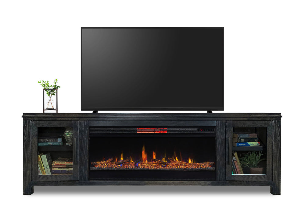 Tybee - 85-Inch Electric Fireplace TV Console - Clove