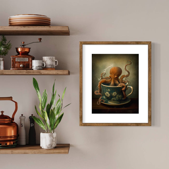 Octopus In A Tea Cup Wall Decor EB128