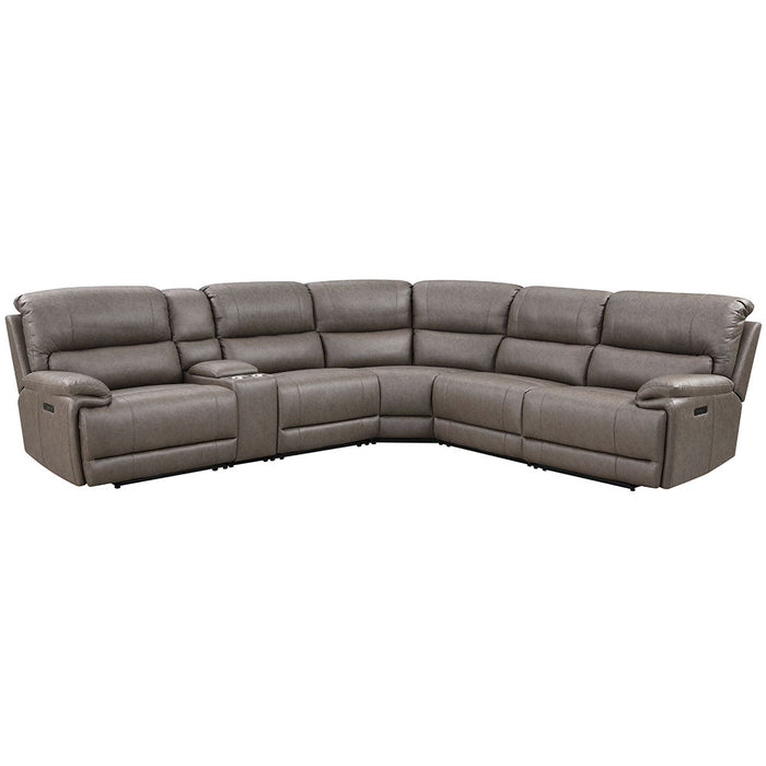 Kantu - Motion Sectional Sofa - Brown Synthetic Leather