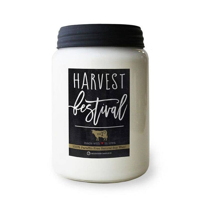 26 oz Farmhouse Jar Candle: Harvest Festival