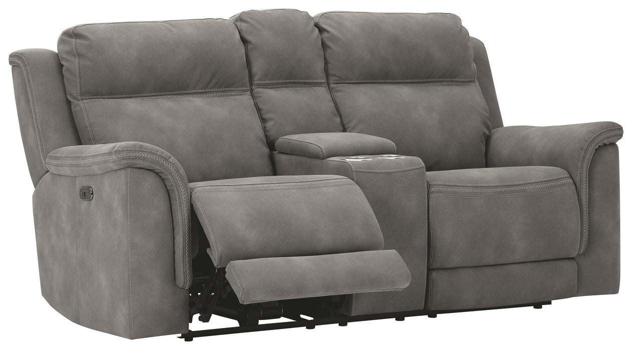 Next-Gen Durapella - Reclining Power Loveseat With Console