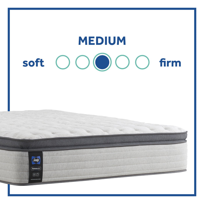 Posturepedic Summer Rose Euro Pillow Top Medium Mattress