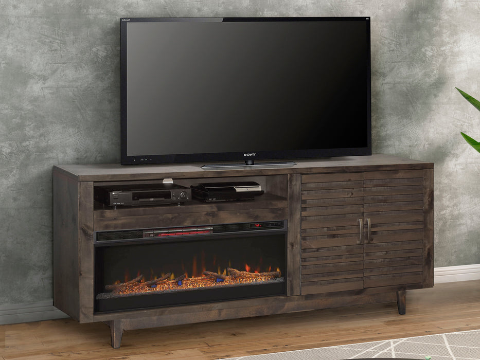 Avondale - 83" Electric Fireplace TV Console - Charcoal-Brown