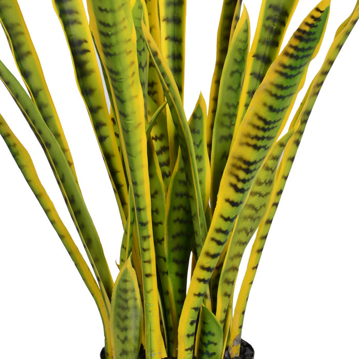 Artificial  46'' Tall Snake Plant in a white planter