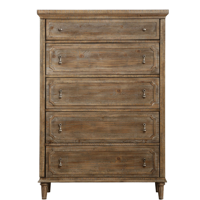 Interlude - 5 Drawers Dresser - Light Brown