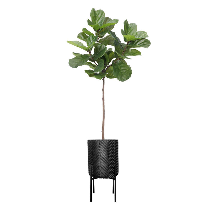 80"H Vintage Real Touch fig tree in rounded pot (36x36x63")