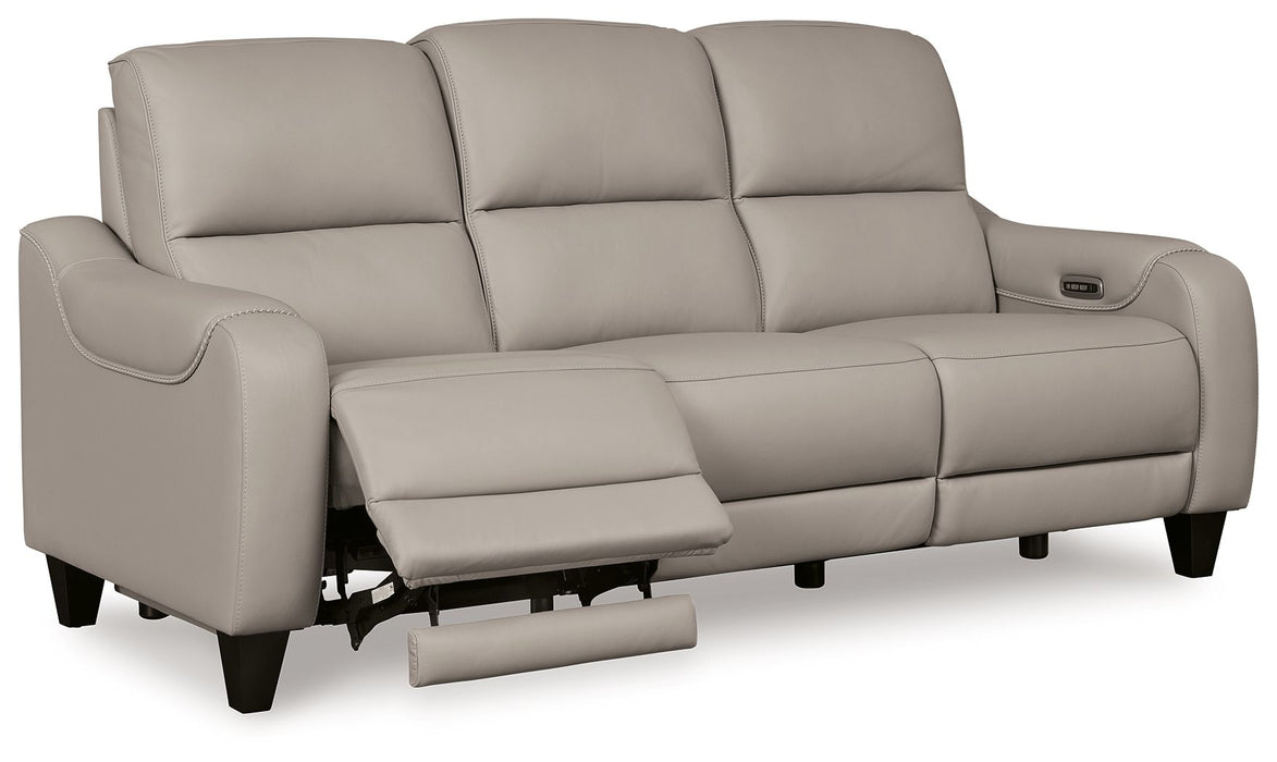 Mercomatic - Power Reclining Sofa With Adj Headrest