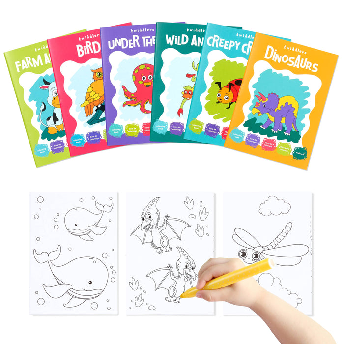 24 Kids’ Mini Colouring Books, Fun Arts & Crafts Activity