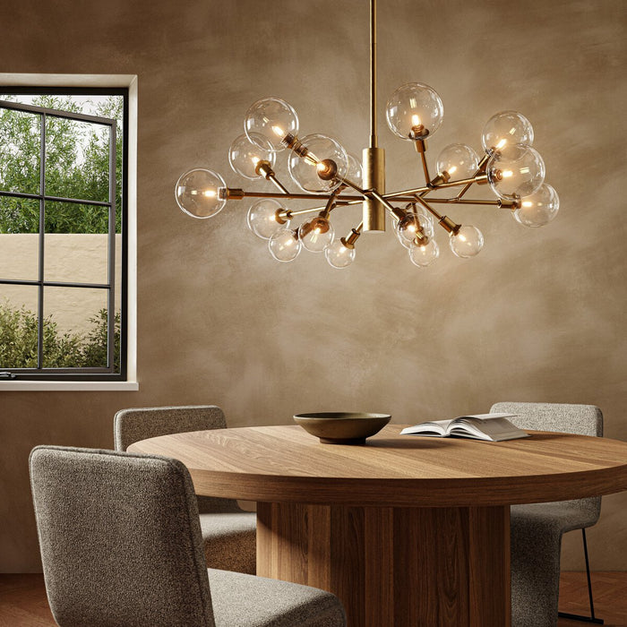 Pellman Chandelier- Matte Brass