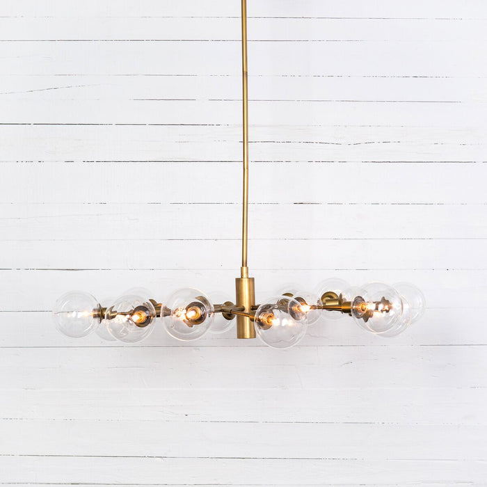 Pellman Chandelier- Matte Brass