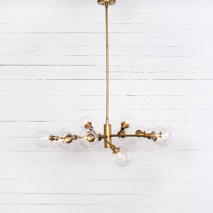 Pellman Chandelier- Matte Brass