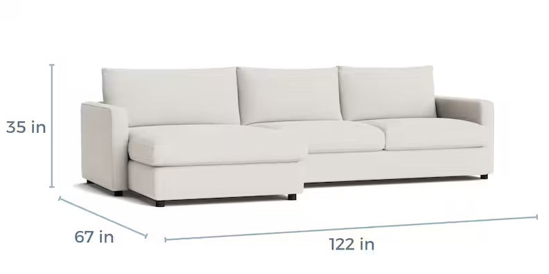 Allure Track Arm Chaise Sectional