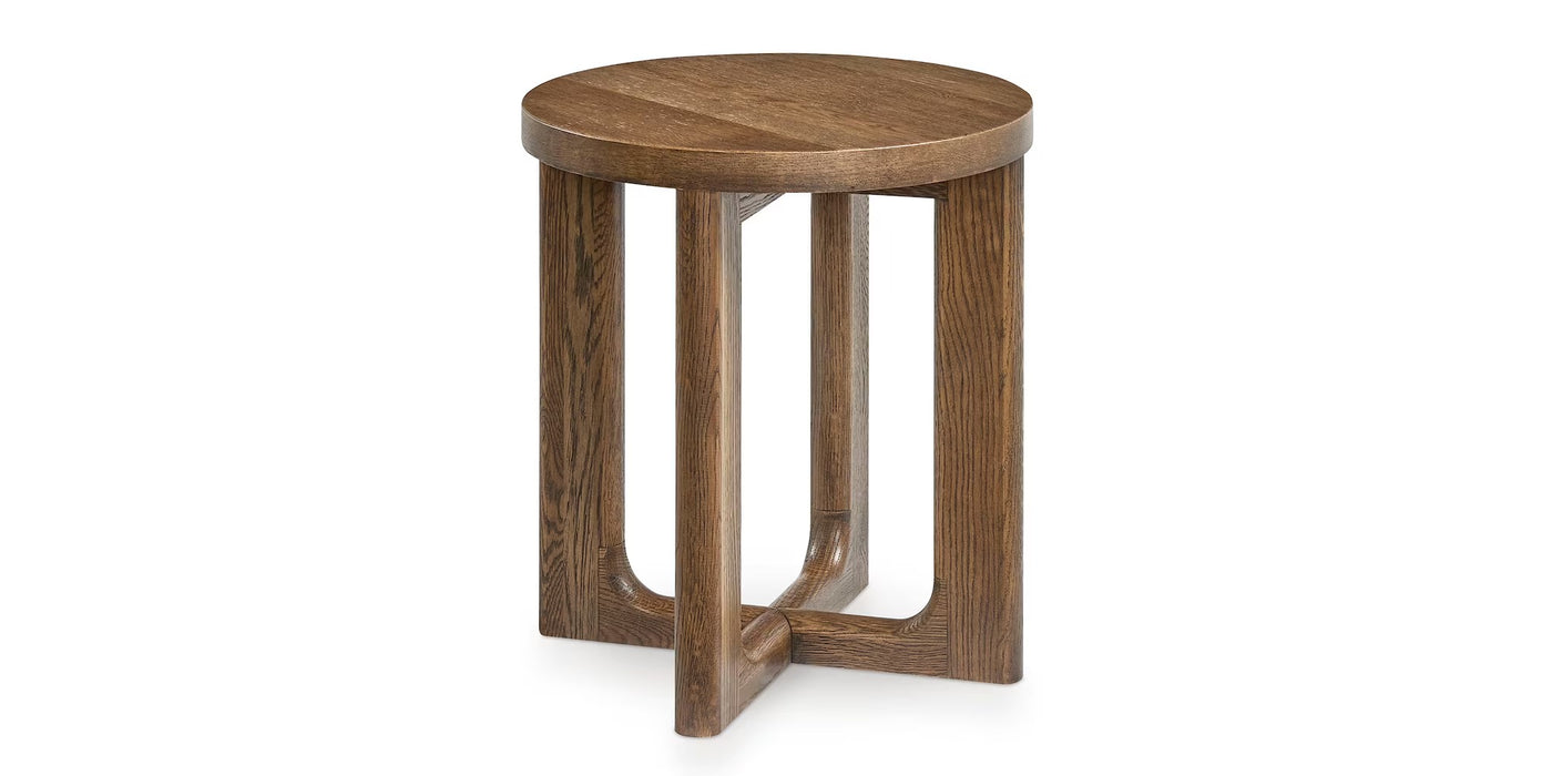 Reston Round Accent Table- Summerfield Oak