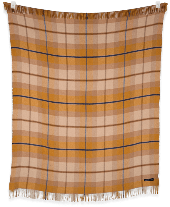 Folk Amber Throw Blanket