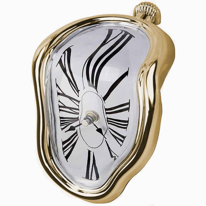 Dali Melting Desk Clock: Gold