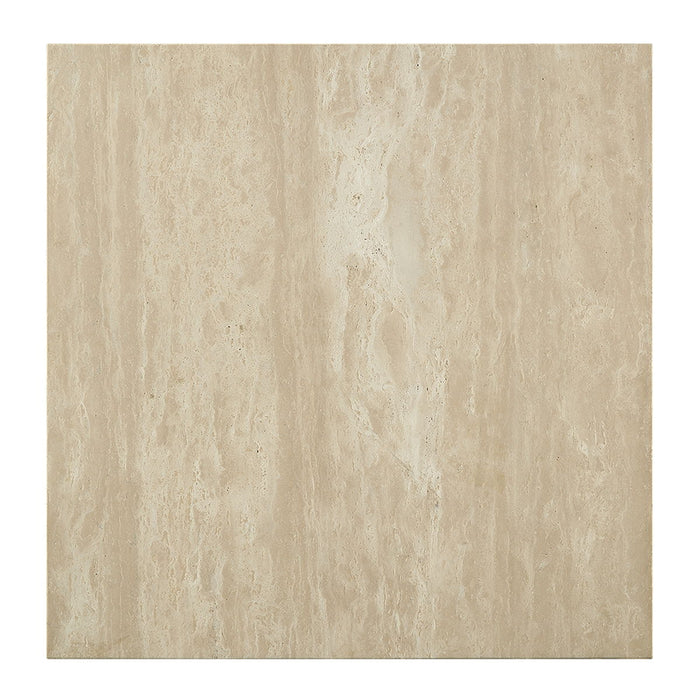 Deon - End Table - Beige Travertine