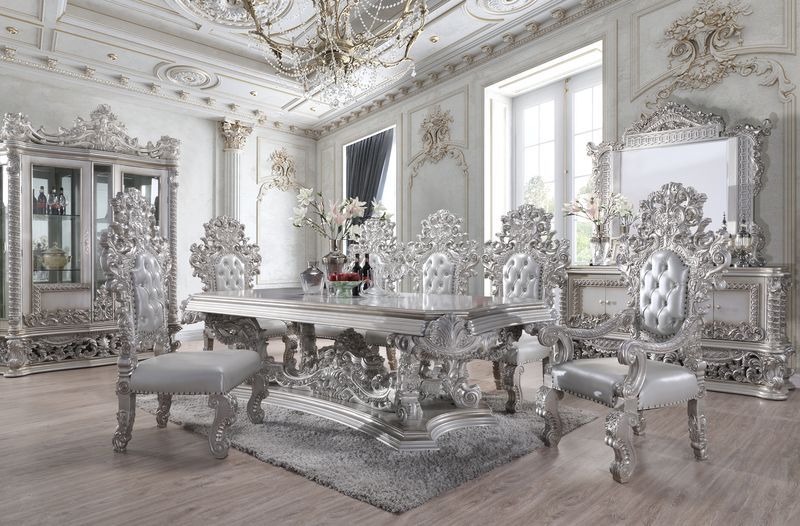 Valkyrie - Dining Table - Antique Platinum