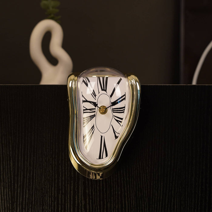 Dali Melting Desk Clock: Gold