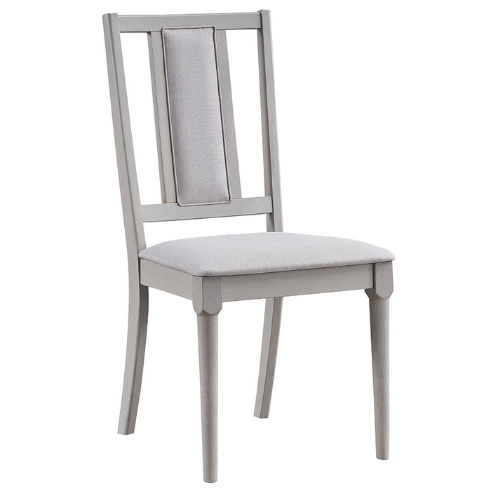 Marta - Side Chair (Set of 2) - Beige Linen & Natural Finish