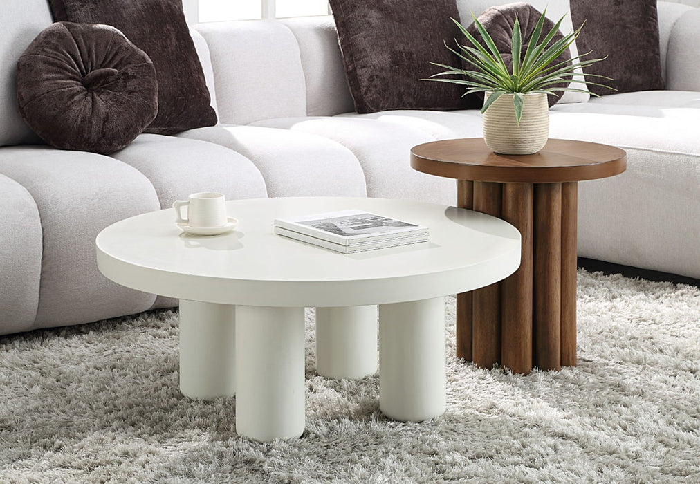 Sanat - Coffee Table - White Finish