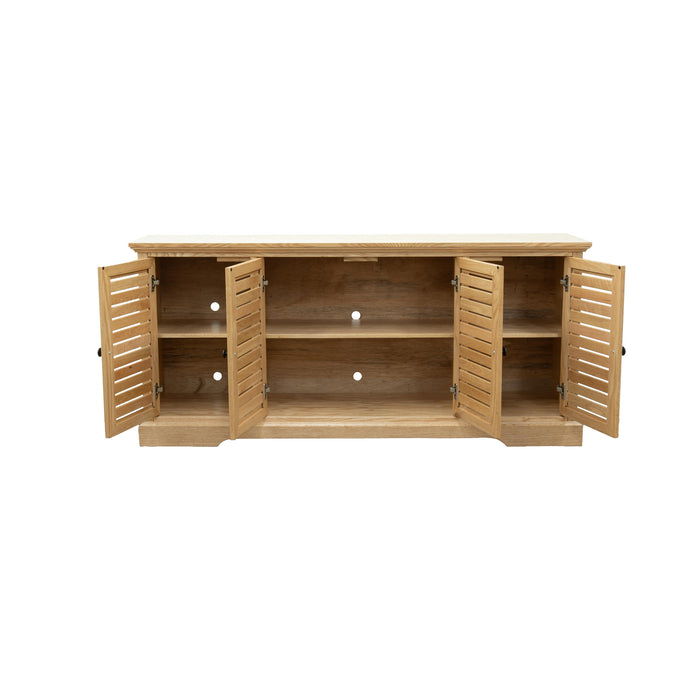 Topanga - Four Door 68" TV Stand - Natural