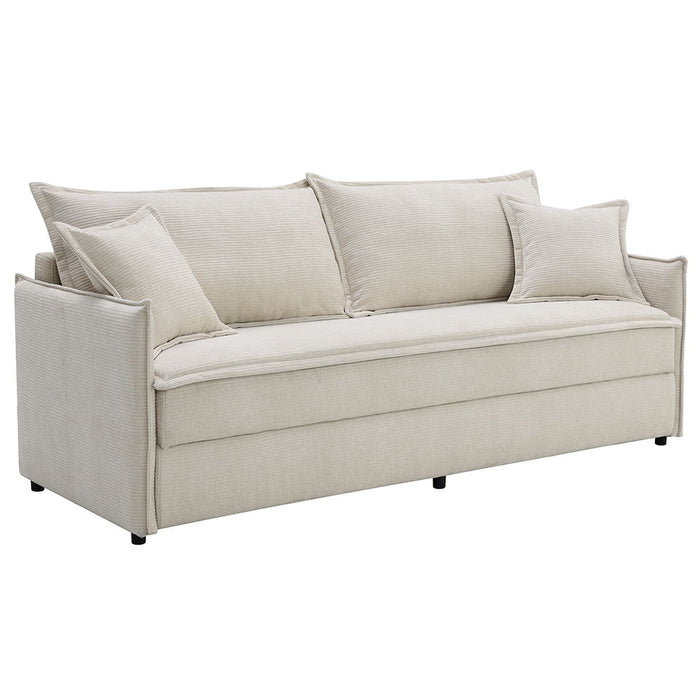 Elisea - Sofa With Sleeper - Beige Fabirc