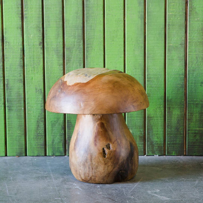 Teak Root Mushroom Stools: Small 13"H