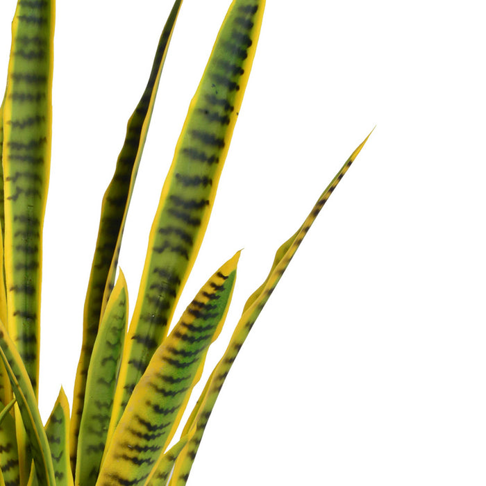 Artificial  46'' Tall Snake Plant in a white planter