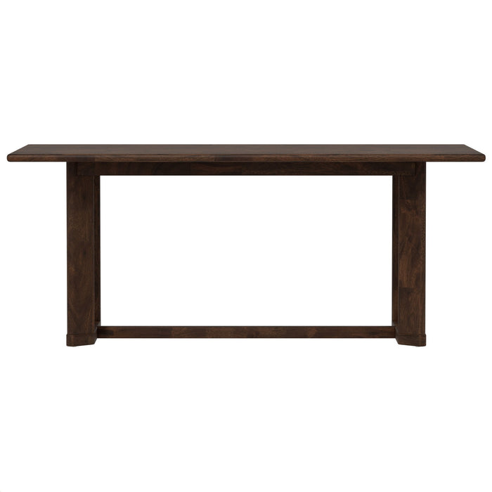 Ronan - Trestle Dining Table - Rich Brown