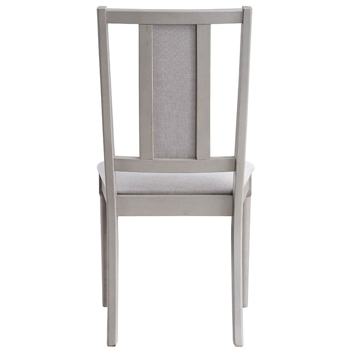 Marta - Side Chair (Set of 2) - Beige Linen & Natural Finish