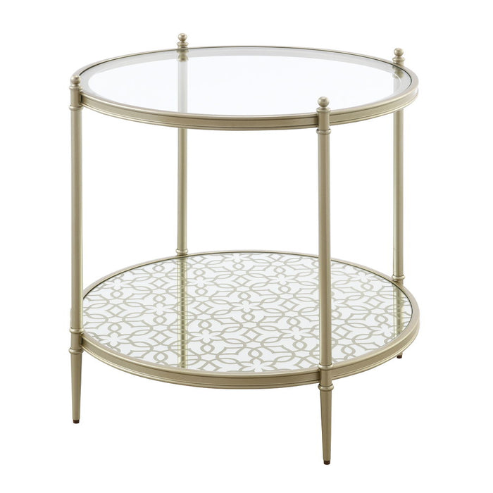 Zaba - End Table - Pearl Silver