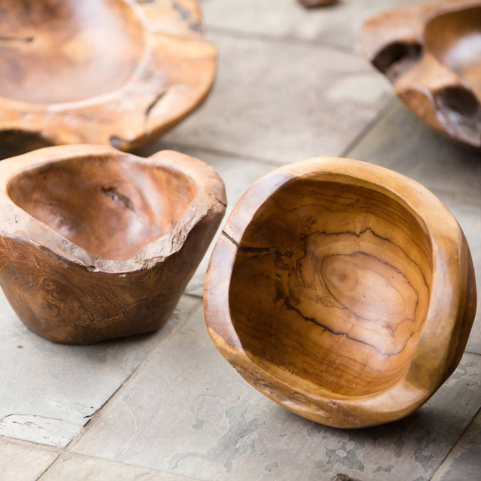 Teak Round Bowl